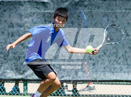 Thumbnail 1 in Davis vs. Dougherty Valley (CIF NorCal Regional Tennis Championships) photogallery.