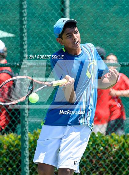 Thumbnail 1 in Davis vs. Dougherty Valley (CIF NorCal Regional Tennis Championships) photogallery.