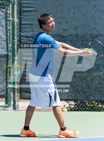 Thumbnail 1 in Davis vs. Dougherty Valley (CIF NorCal Regional Tennis Championships) photogallery.
