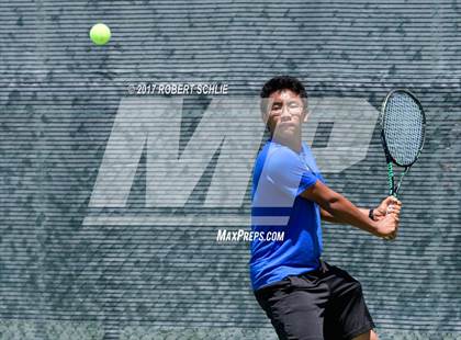 Thumbnail 1 in Davis vs. Dougherty Valley (CIF NorCal Regional Tennis Championships) photogallery.