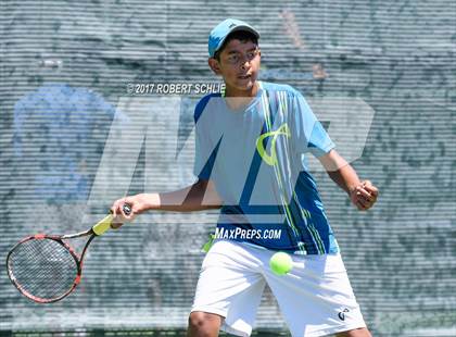 Thumbnail 1 in Davis vs. Dougherty Valley (CIF NorCal Regional Tennis Championships) photogallery.