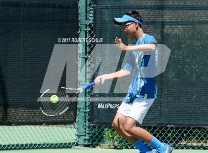 Thumbnail 1 in Davis vs. Dougherty Valley (CIF NorCal Regional Tennis Championships) photogallery.