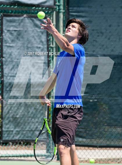 Thumbnail 2 in Davis vs. Dougherty Valley (CIF NorCal Regional Tennis Championships) photogallery.