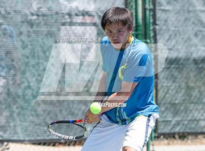 Thumbnail 2 in Davis vs. Dougherty Valley (CIF NorCal Regional Tennis Championships) photogallery.