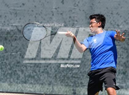 Thumbnail 2 in Davis vs. Dougherty Valley (CIF NorCal Regional Tennis Championships) photogallery.