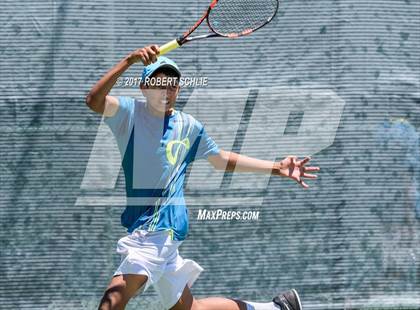 Thumbnail 2 in Davis vs. Dougherty Valley (CIF NorCal Regional Tennis Championships) photogallery.