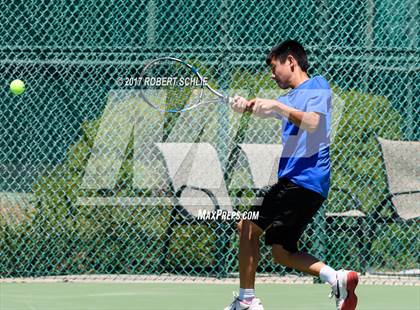 Thumbnail 3 in Davis vs. Dougherty Valley (CIF NorCal Regional Tennis Championships) photogallery.