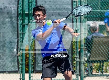 Thumbnail 3 in Davis vs. Dougherty Valley (CIF NorCal Regional Tennis Championships) photogallery.