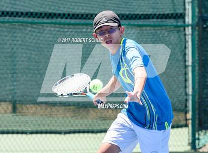 Thumbnail 2 in Davis vs. Dougherty Valley (CIF NorCal Regional Tennis Championships) photogallery.