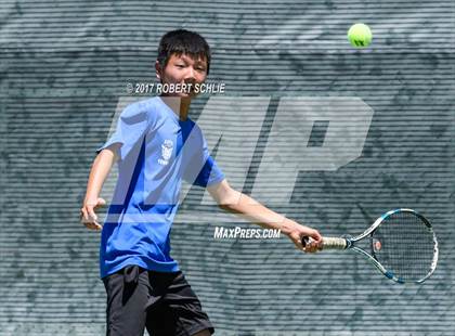 Thumbnail 1 in Davis vs. Dougherty Valley (CIF NorCal Regional Tennis Championships) photogallery.