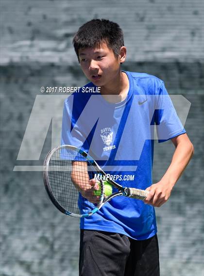 Thumbnail 2 in Davis vs. Dougherty Valley (CIF NorCal Regional Tennis Championships) photogallery.