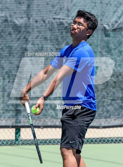 Thumbnail 1 in Davis vs. Dougherty Valley (CIF NorCal Regional Tennis Championships) photogallery.
