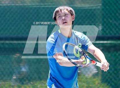 Thumbnail 3 in Davis vs. Dougherty Valley (CIF NorCal Regional Tennis Championships) photogallery.