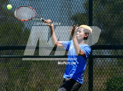 Thumbnail 2 in Davis vs. Dougherty Valley (CIF NorCal Regional Tennis Championships) photogallery.