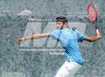 Thumbnail 2 in Davis vs. Dougherty Valley (CIF NorCal Regional Tennis Championships) photogallery.