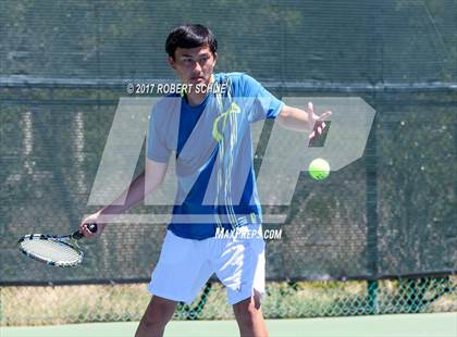 Thumbnail 1 in Davis vs. Dougherty Valley (CIF NorCal Regional Tennis Championships) photogallery.