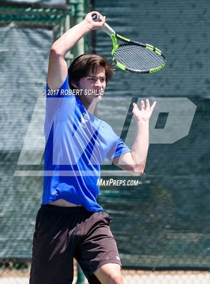 Thumbnail 2 in Davis vs. Dougherty Valley (CIF NorCal Regional Tennis Championships) photogallery.
