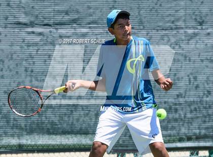 Thumbnail 1 in Davis vs. Dougherty Valley (CIF NorCal Regional Tennis Championships) photogallery.