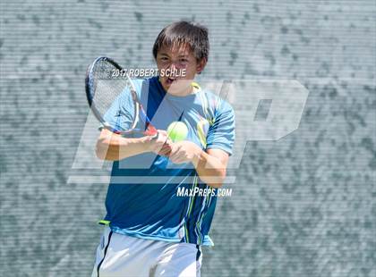 Thumbnail 3 in Davis vs. Dougherty Valley (CIF NorCal Regional Tennis Championships) photogallery.