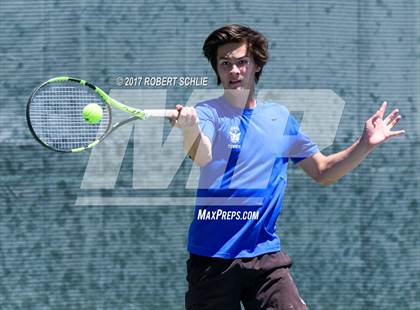 Thumbnail 3 in Davis vs. Dougherty Valley (CIF NorCal Regional Tennis Championships) photogallery.