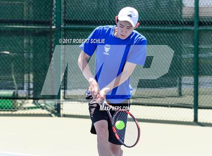 Thumbnail 3 in Davis vs. Dougherty Valley (CIF NorCal Regional Tennis Championships) photogallery.