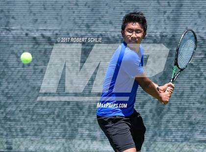 Thumbnail 2 in Davis vs. Dougherty Valley (CIF NorCal Regional Tennis Championships) photogallery.
