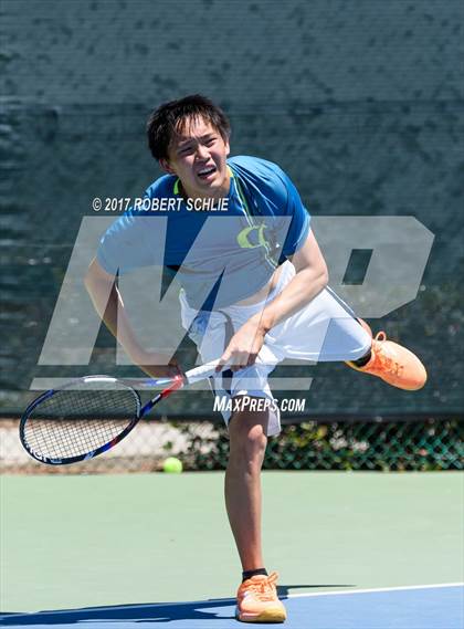 Thumbnail 3 in Davis vs. Dougherty Valley (CIF NorCal Regional Tennis Championships) photogallery.