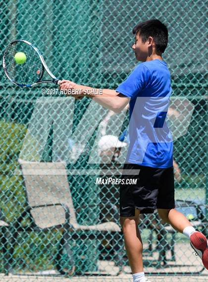 Thumbnail 1 in Davis vs. Dougherty Valley (CIF NorCal Regional Tennis Championships) photogallery.