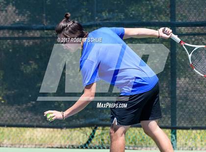 Thumbnail 2 in Davis vs. Dougherty Valley (CIF NorCal Regional Tennis Championships) photogallery.
