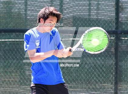 Thumbnail 2 in Davis vs. Dougherty Valley (CIF NorCal Regional Tennis Championships) photogallery.