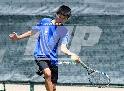 Thumbnail 1 in Davis vs. Dougherty Valley (CIF NorCal Regional Tennis Championships) photogallery.