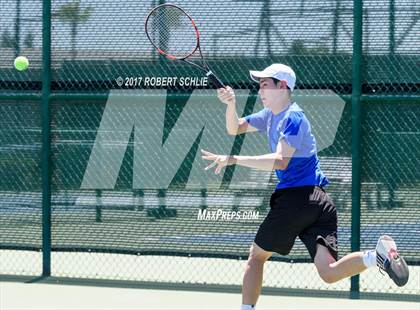 Thumbnail 3 in Davis vs. Dougherty Valley (CIF NorCal Regional Tennis Championships) photogallery.