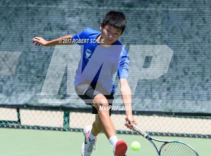 Thumbnail 3 in Davis vs. Dougherty Valley (CIF NorCal Regional Tennis Championships) photogallery.