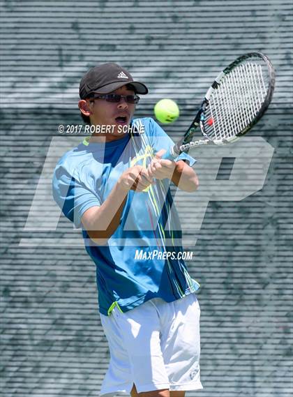 Thumbnail 1 in Davis vs. Dougherty Valley (CIF NorCal Regional Tennis Championships) photogallery.