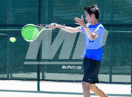Thumbnail 1 in Davis vs. Dougherty Valley (CIF NorCal Regional Tennis Championships) photogallery.