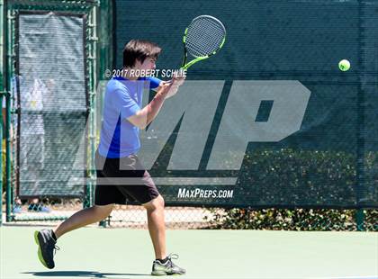Thumbnail 2 in Davis vs. Dougherty Valley (CIF NorCal Regional Tennis Championships) photogallery.