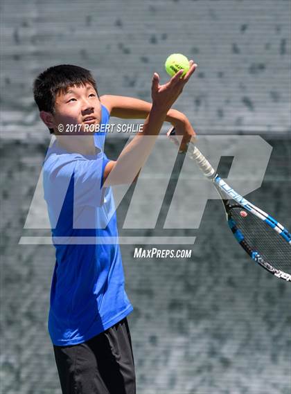 Thumbnail 3 in Davis vs. Dougherty Valley (CIF NorCal Regional Tennis Championships) photogallery.