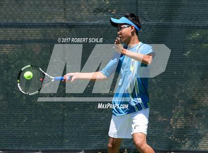 Thumbnail 3 in Davis vs. Dougherty Valley (CIF NorCal Regional Tennis Championships) photogallery.