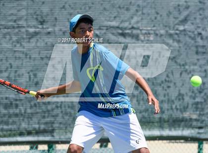 Thumbnail 3 in Davis vs. Dougherty Valley (CIF NorCal Regional Tennis Championships) photogallery.