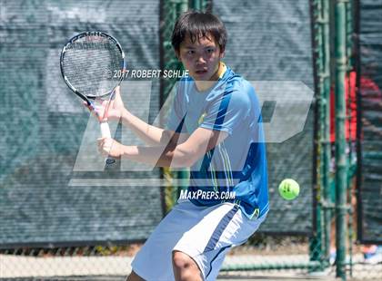 Thumbnail 1 in Davis vs. Dougherty Valley (CIF NorCal Regional Tennis Championships) photogallery.