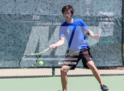 Thumbnail 2 in Davis vs. Dougherty Valley (CIF NorCal Regional Tennis Championships) photogallery.