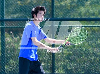 Thumbnail 2 in Davis vs. Dougherty Valley (CIF NorCal Regional Tennis Championships) photogallery.