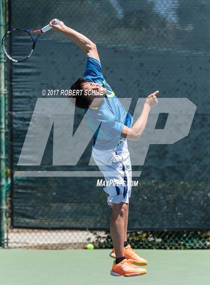 Thumbnail 2 in Davis vs. Dougherty Valley (CIF NorCal Regional Tennis Championships) photogallery.