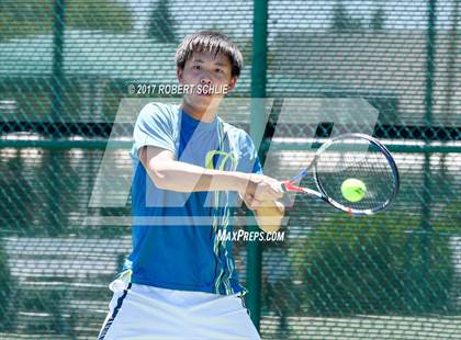 Thumbnail 1 in Davis vs. Dougherty Valley (CIF NorCal Regional Tennis Championships) photogallery.