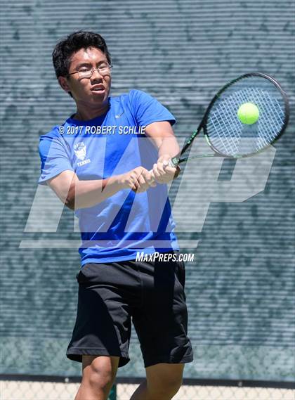 Thumbnail 1 in Davis vs. Dougherty Valley (CIF NorCal Regional Tennis Championships) photogallery.