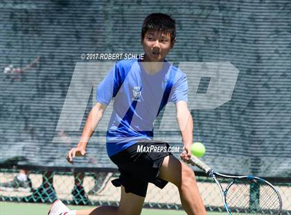 Thumbnail 3 in Davis vs. Dougherty Valley (CIF NorCal Regional Tennis Championships) photogallery.
