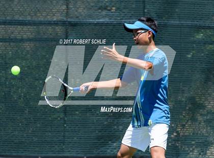 Thumbnail 2 in Davis vs. Dougherty Valley (CIF NorCal Regional Tennis Championships) photogallery.