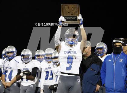 Thumbnail 3 in Capital Christian @ Bishop O'Dowd (CIF NorCal Regional Division 5-AA Final) photogallery.