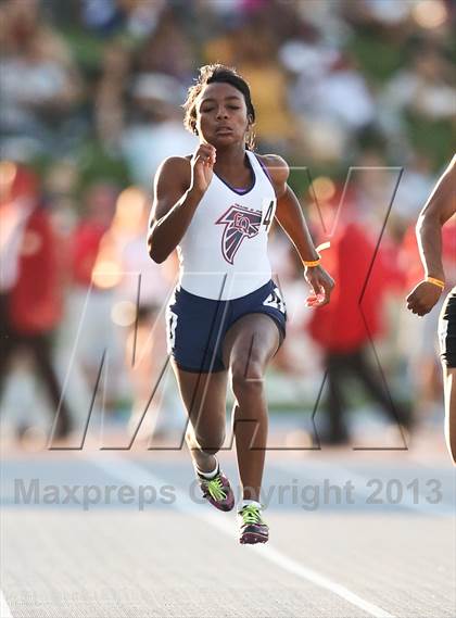 Thumbnail 3 in CIF State Track and Field (Girls 100m Dash) photogallery.