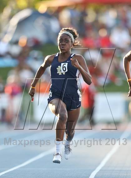 Thumbnail 1 in CIF State Track and Field (Girls 100m Dash) photogallery.